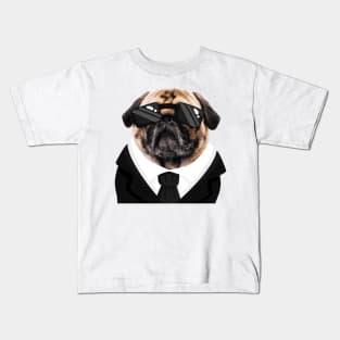 business Dog Funny Kids T-Shirt